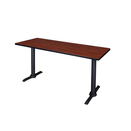 Cain Cain Training Tables, 72 W, 24 L, 29 H, Wood, Metal Top, Cherry MTRCT7224CH
